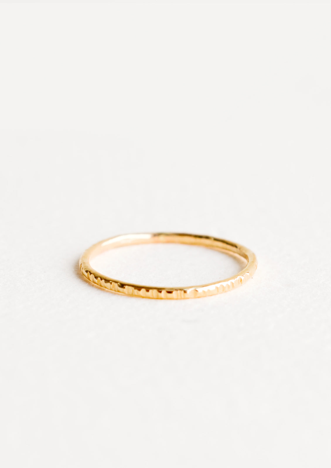 Etched Stacking Ring in - LEIF