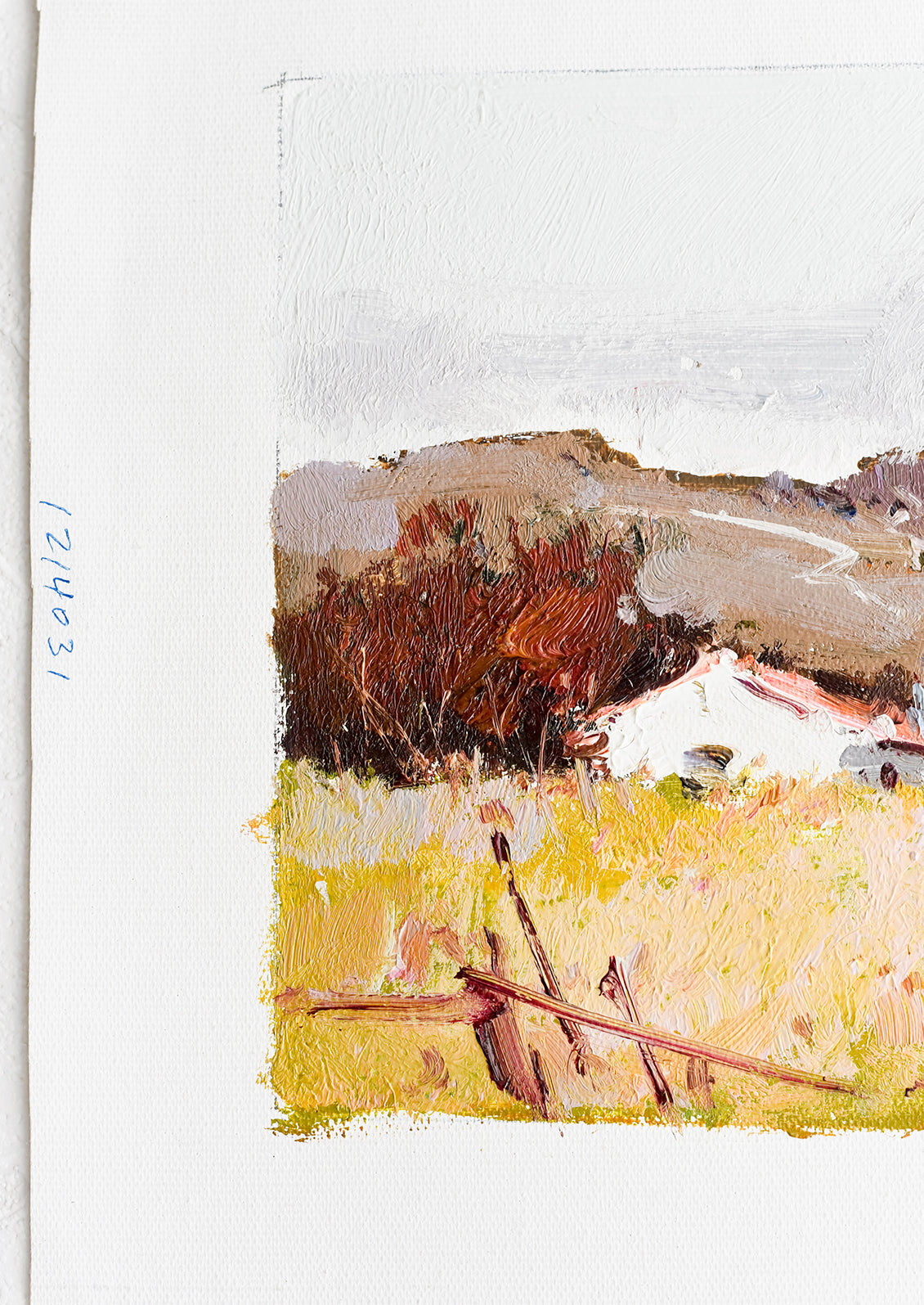 Textured brushstroke oil painting