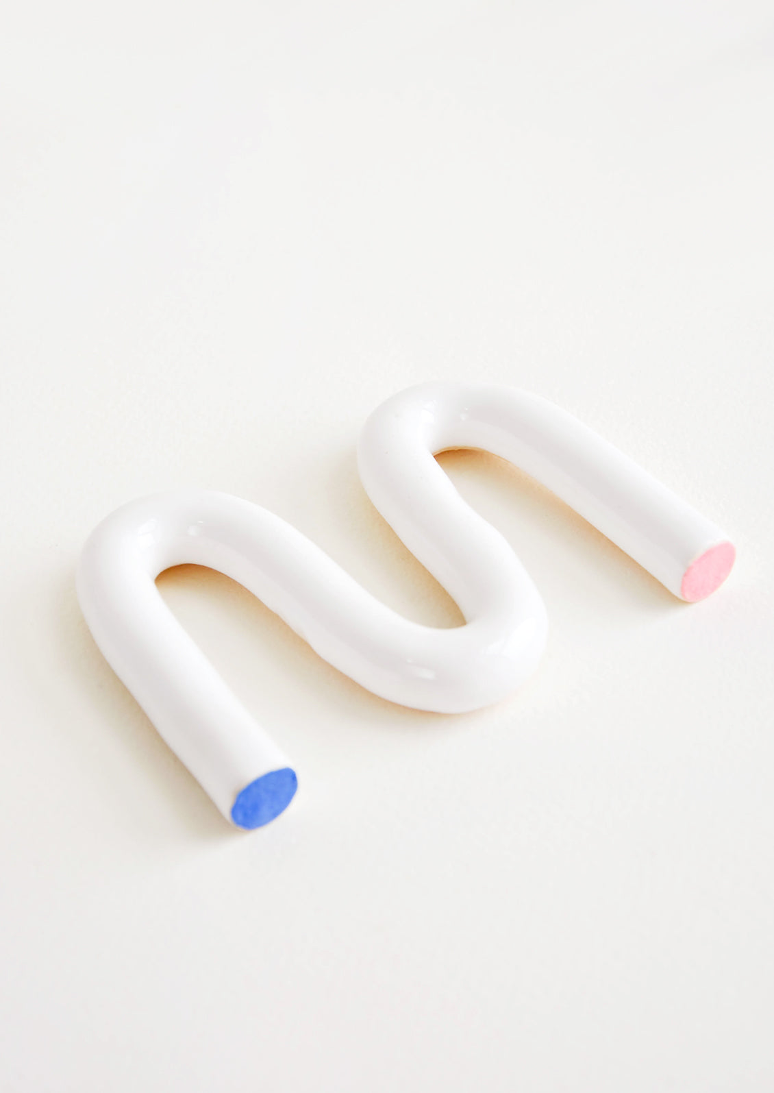 Squiggle Ceramic Soap Dish in Blue / Pink - LEIF