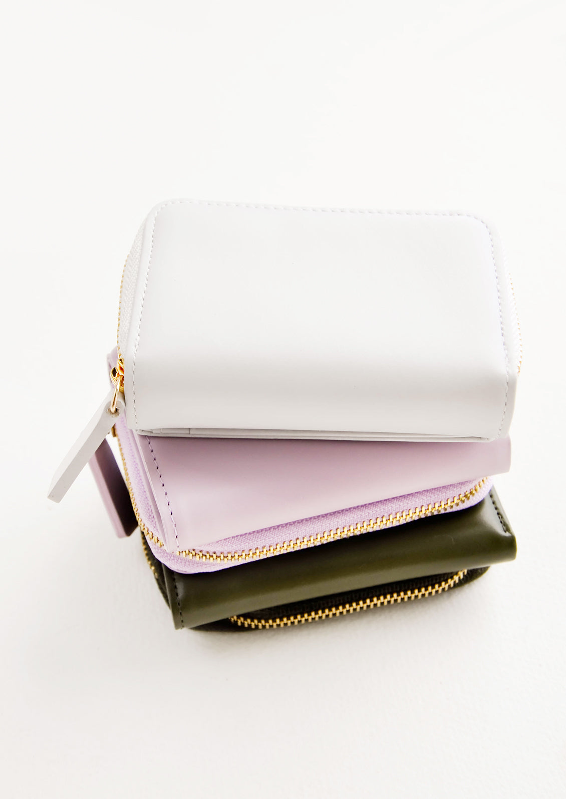 Product shot showing multiple colors of wallet.