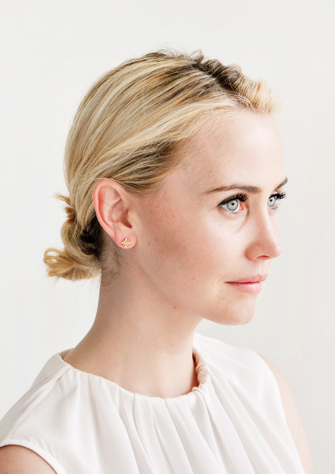 Indian Sun Stud Earrings in  - LEIF