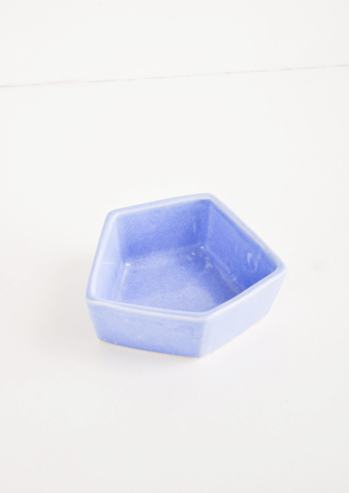 Small Geometric Ceramic Dish in Periwinkle - LEIF