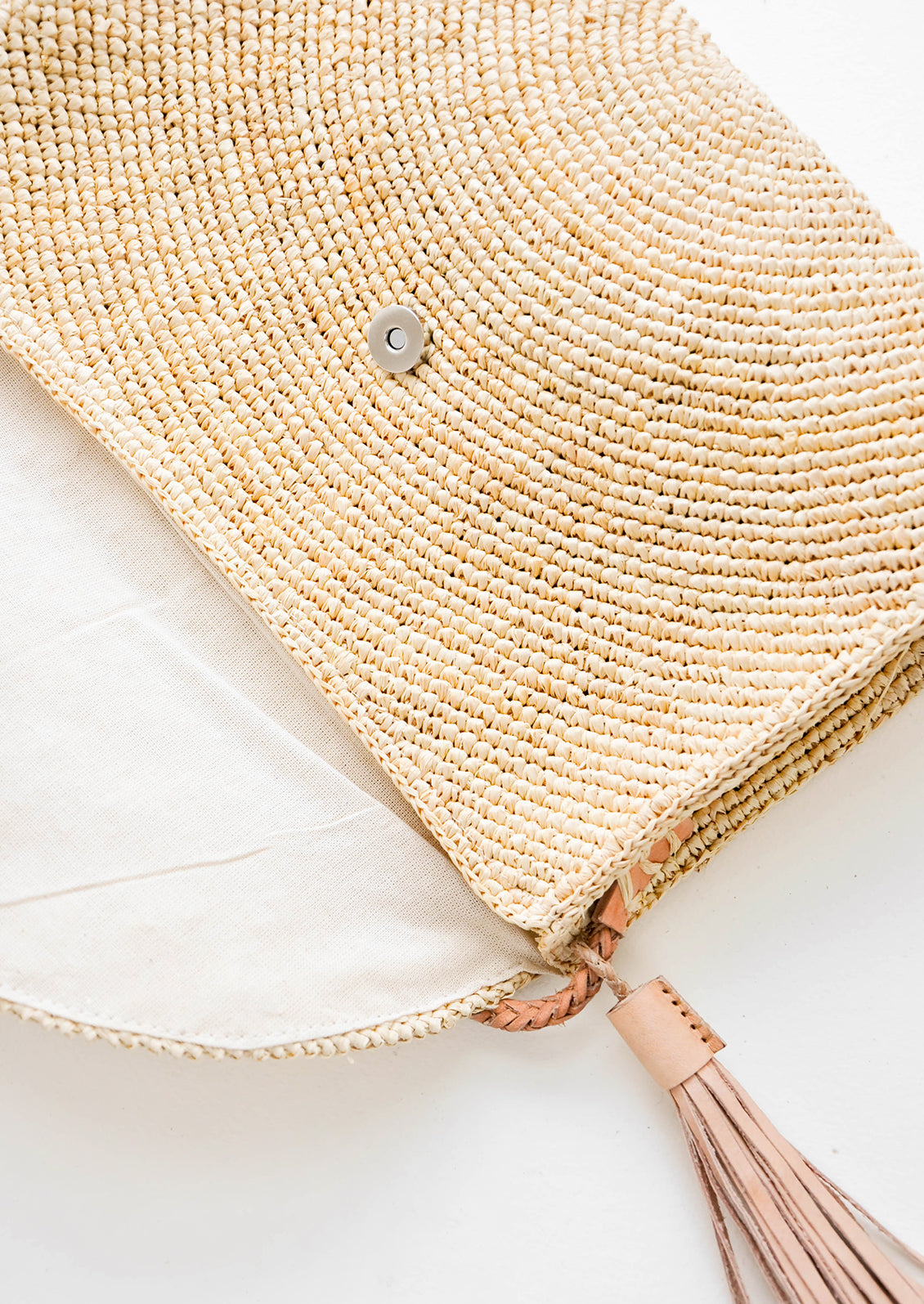 Leah Straw Shoulder Bag in  - LEIF