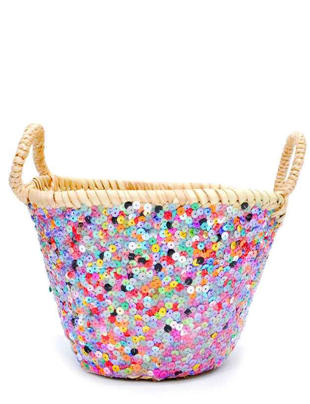 Sequin Basket in Multi - LEIF