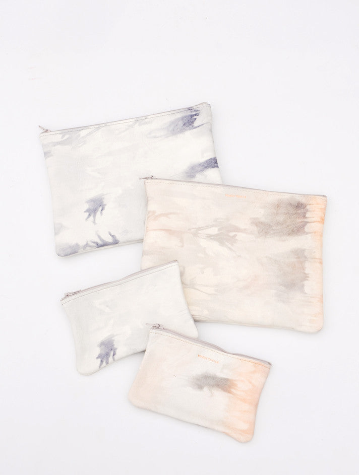 Isoline Leather Zip Pouch in  - LEIF